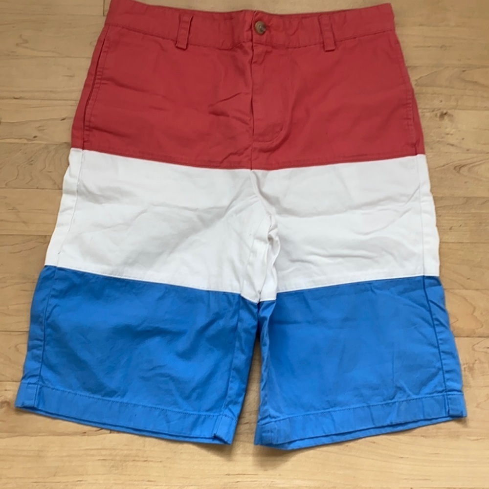 Vineyard Vines Red White and Blue Chino Shorts